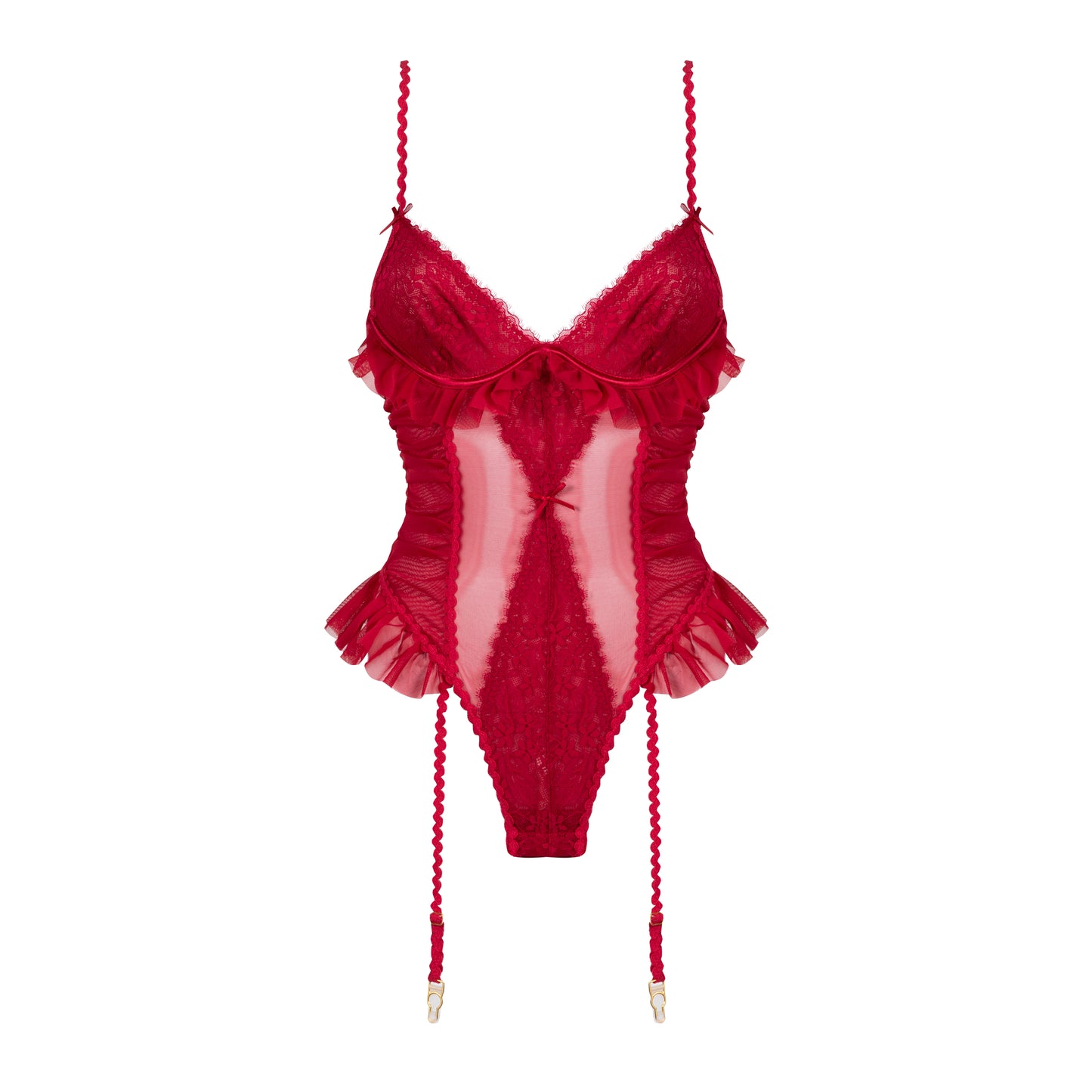 CHERRY BLOSSOM Red Lingerie Set