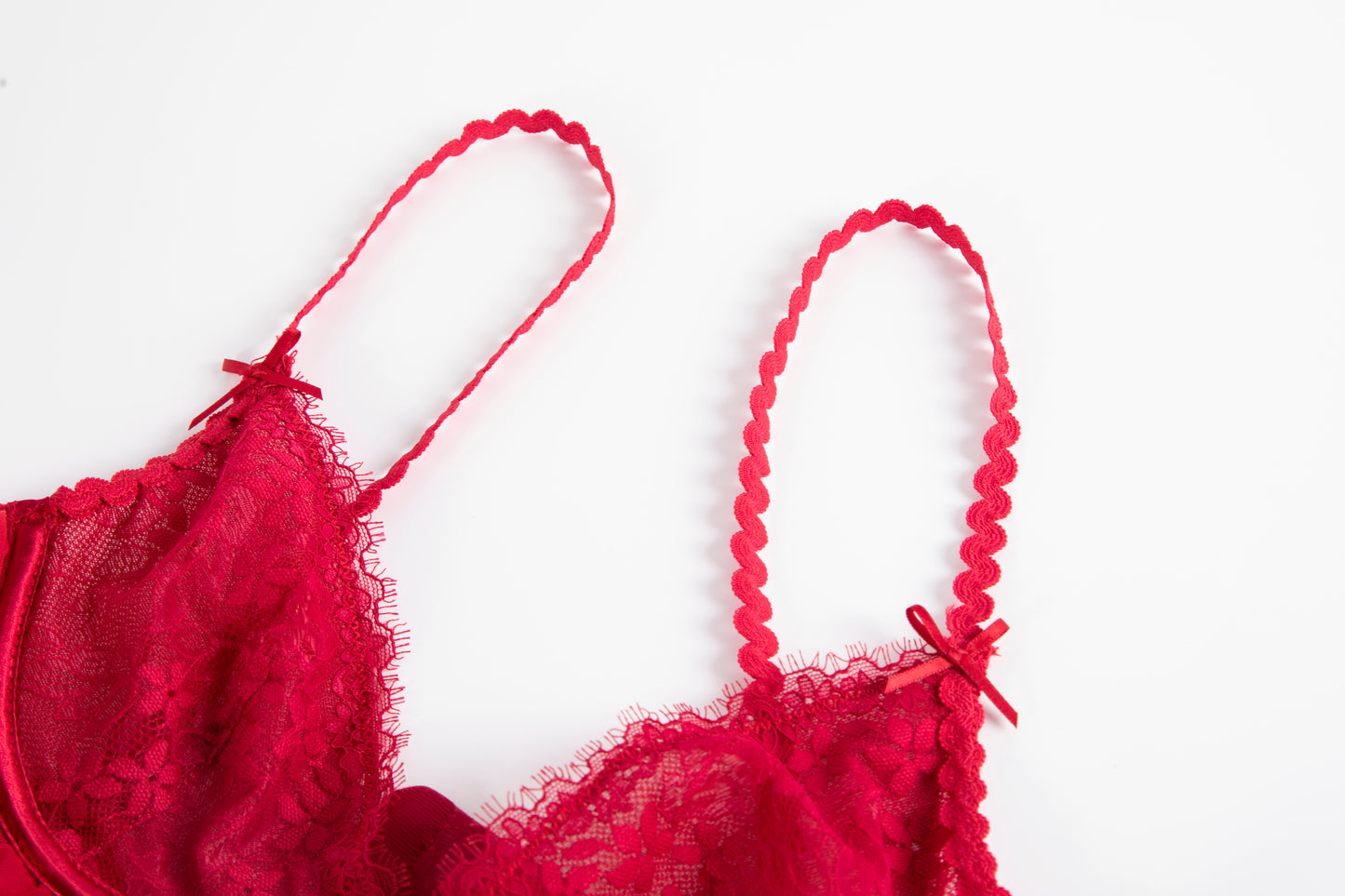 CHERRY BLOSSOM Red Lingerie Set