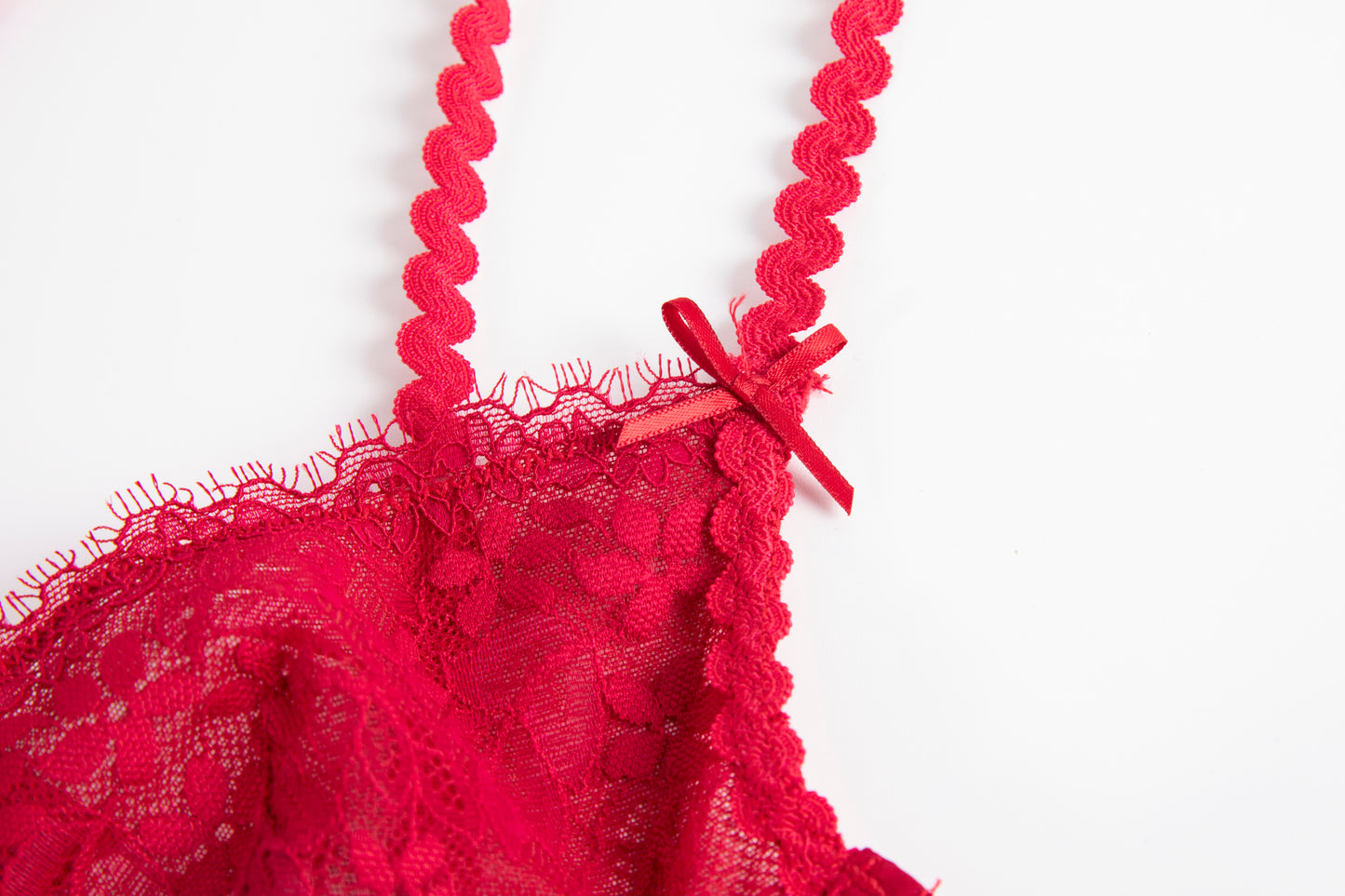 CHERRY BLOSSOM Red Lingerie Set