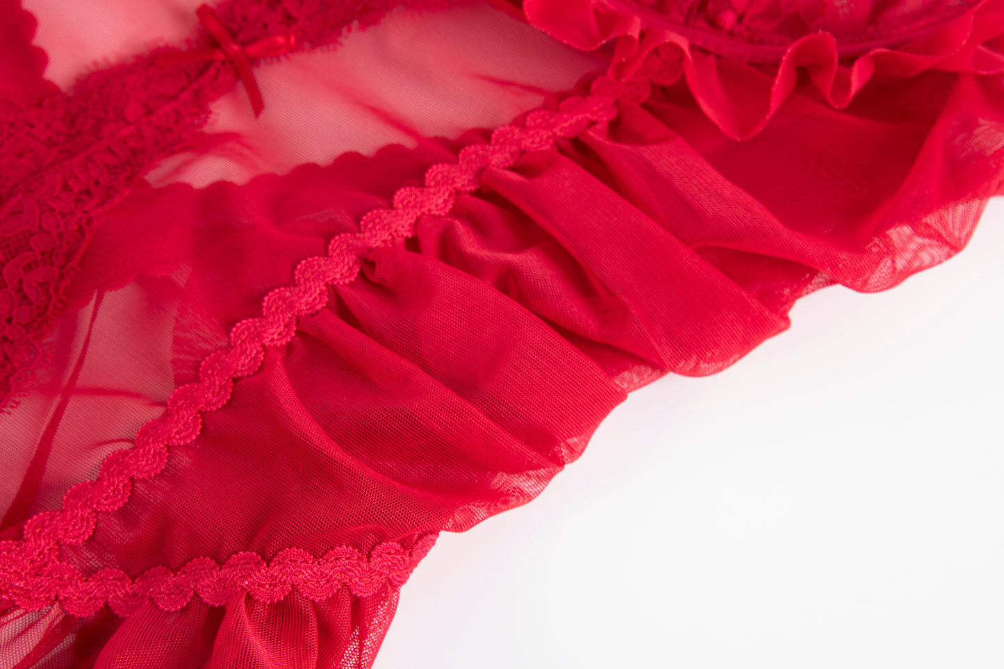 CHERRY BLOSSOM Red Lingerie Set
