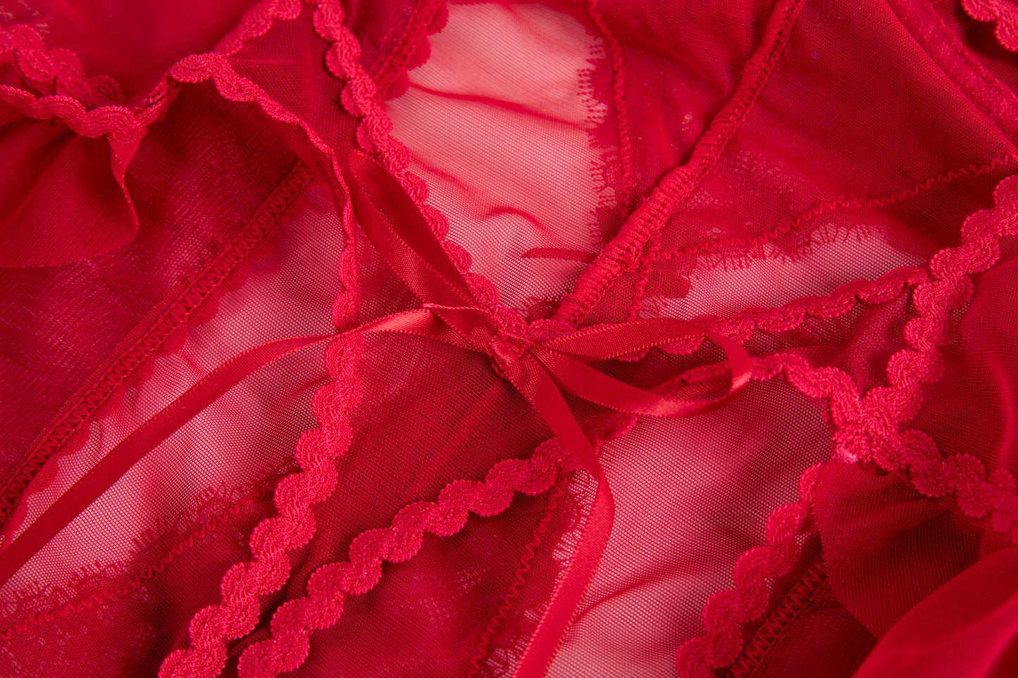 CHERRY BLOSSOM Red Lingerie Set