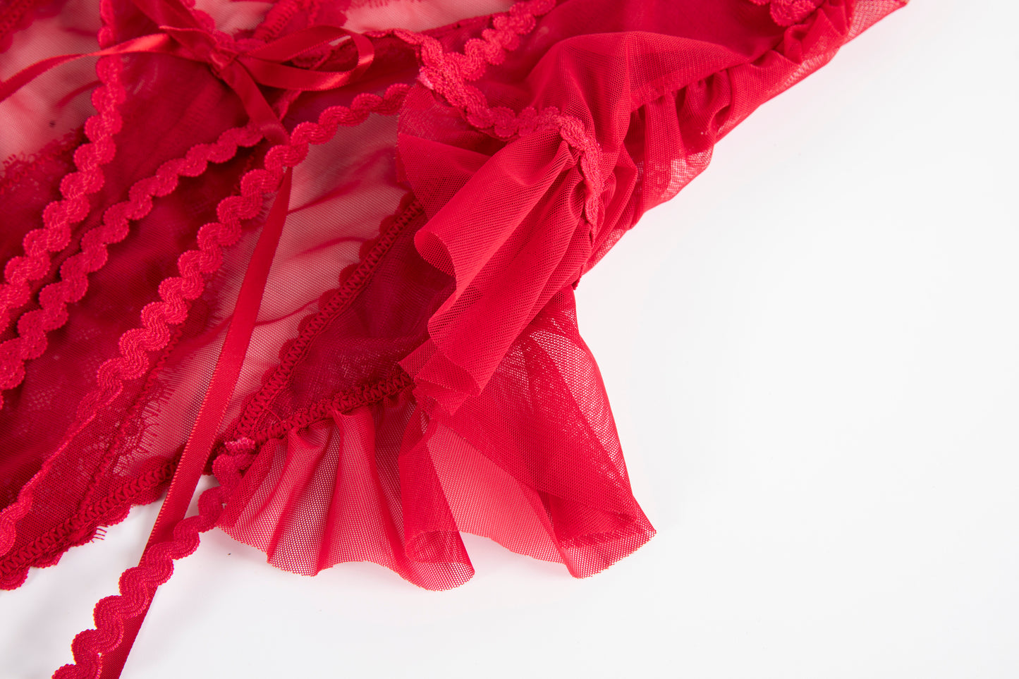 CHERRY BLOSSOM Red Lingerie Set