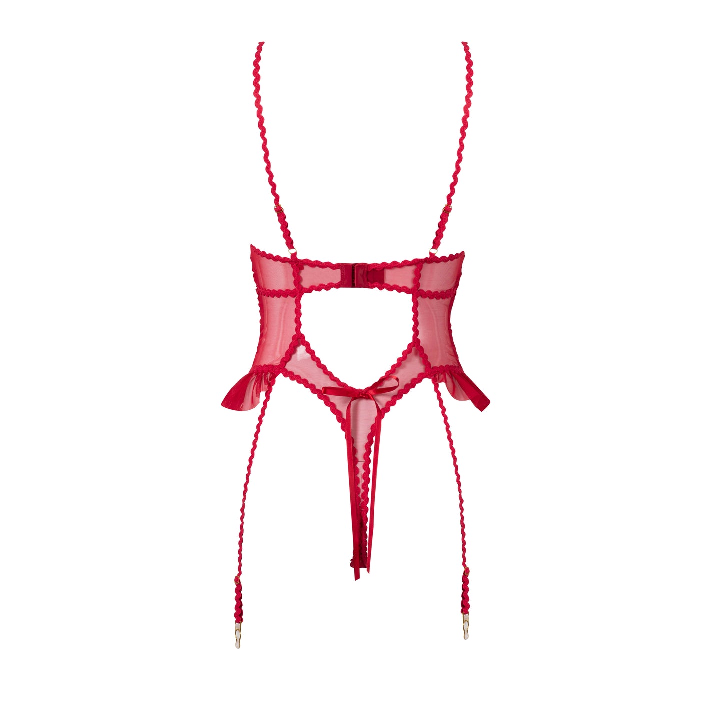 CHERRY BLOSSOM Red Lingerie Set