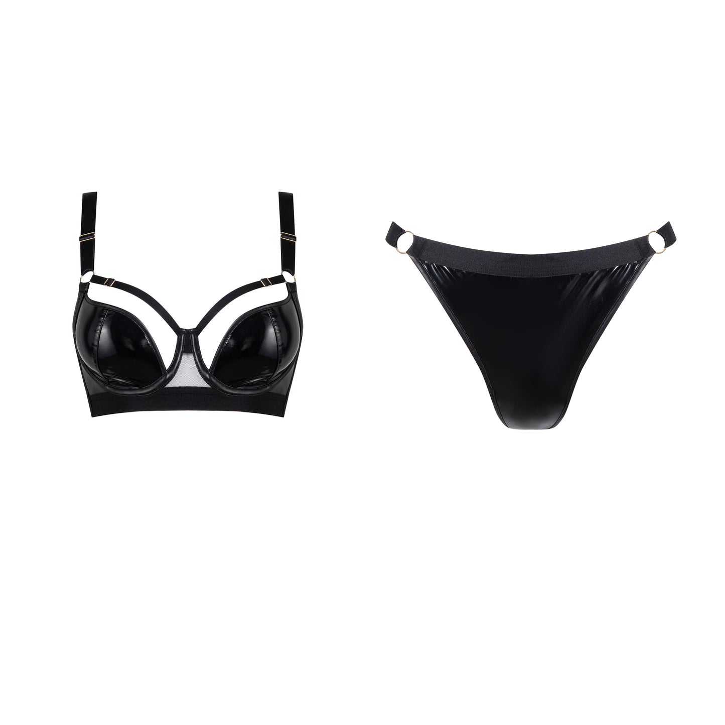 NOIR black bra & bottom lingerie set