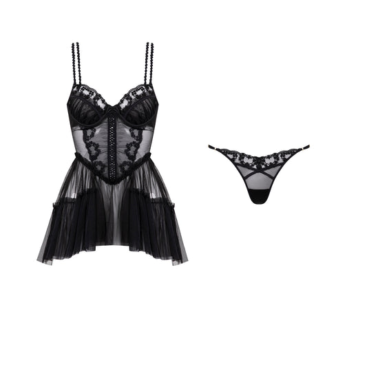 ALBA Lace Babydoll Set