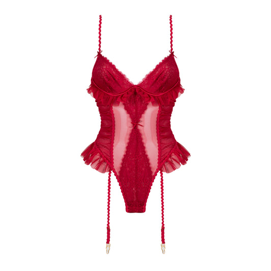 CHERRY BLOSSOM Red Lingerie Set