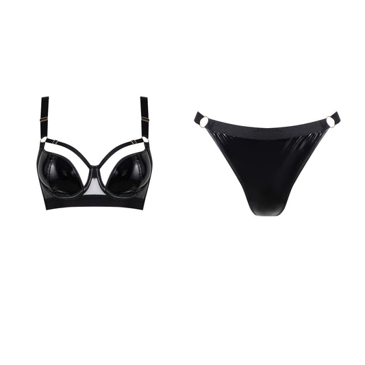NOIR black bra & bottom lingerie set
